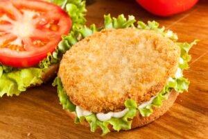 Chicken burger patty